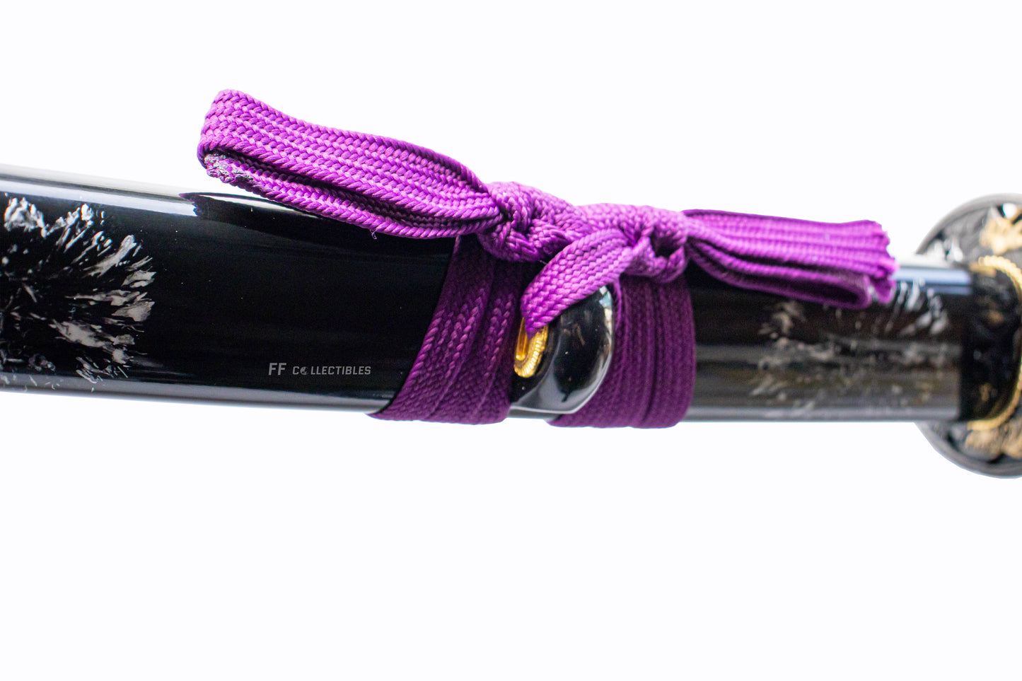 MURASAKI NO HANA, PURPLE FLOWER - HAND FORGED CARBON STEEL JAPANESE KATANA (with FREE sword stand)