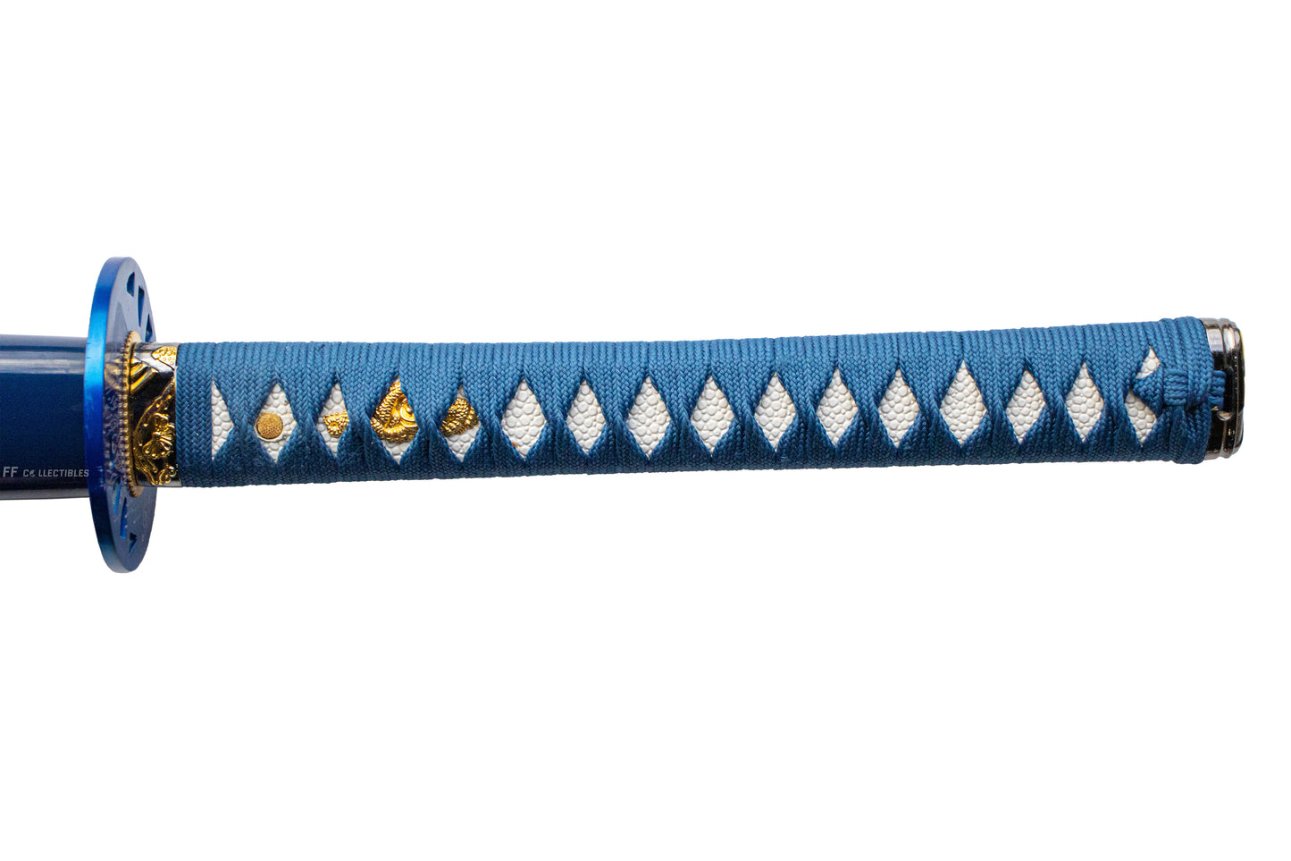 BLUE SAKURA - HAND FORGED CARBON STEEL JAPANESE KATANA (with FREE sword stand)