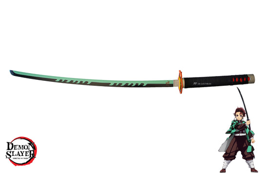 DEMON SLAYER - TANJIRO KAMADO'S NICHIRIN SWORD FINAL VERSION (FREE sword stand)
