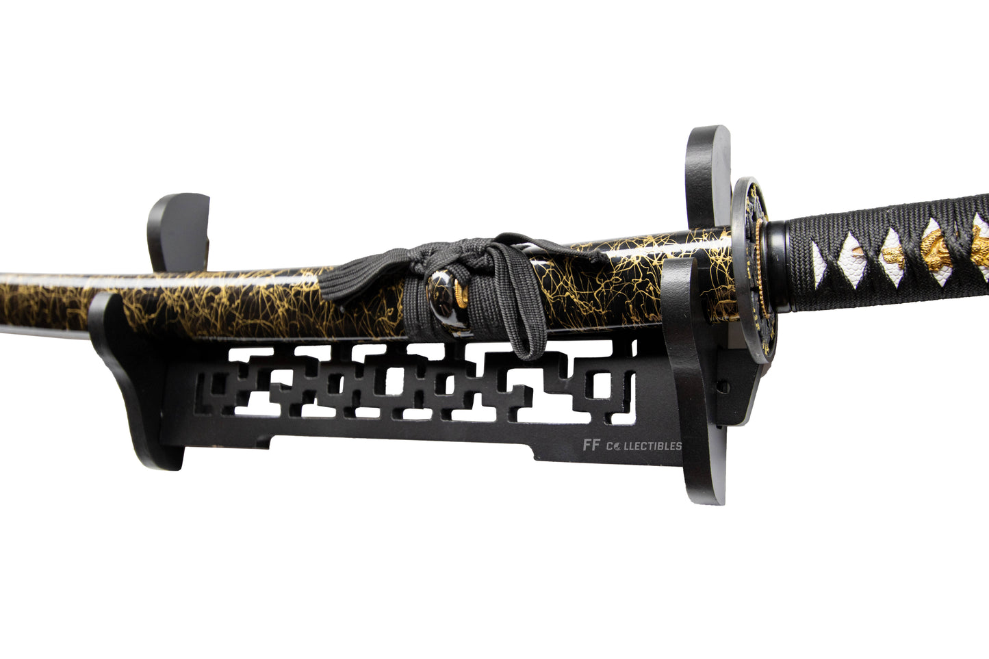 VINTAGE HOLLOW PATTERN SINGLE SWORD STAND – WALL MOUNTED