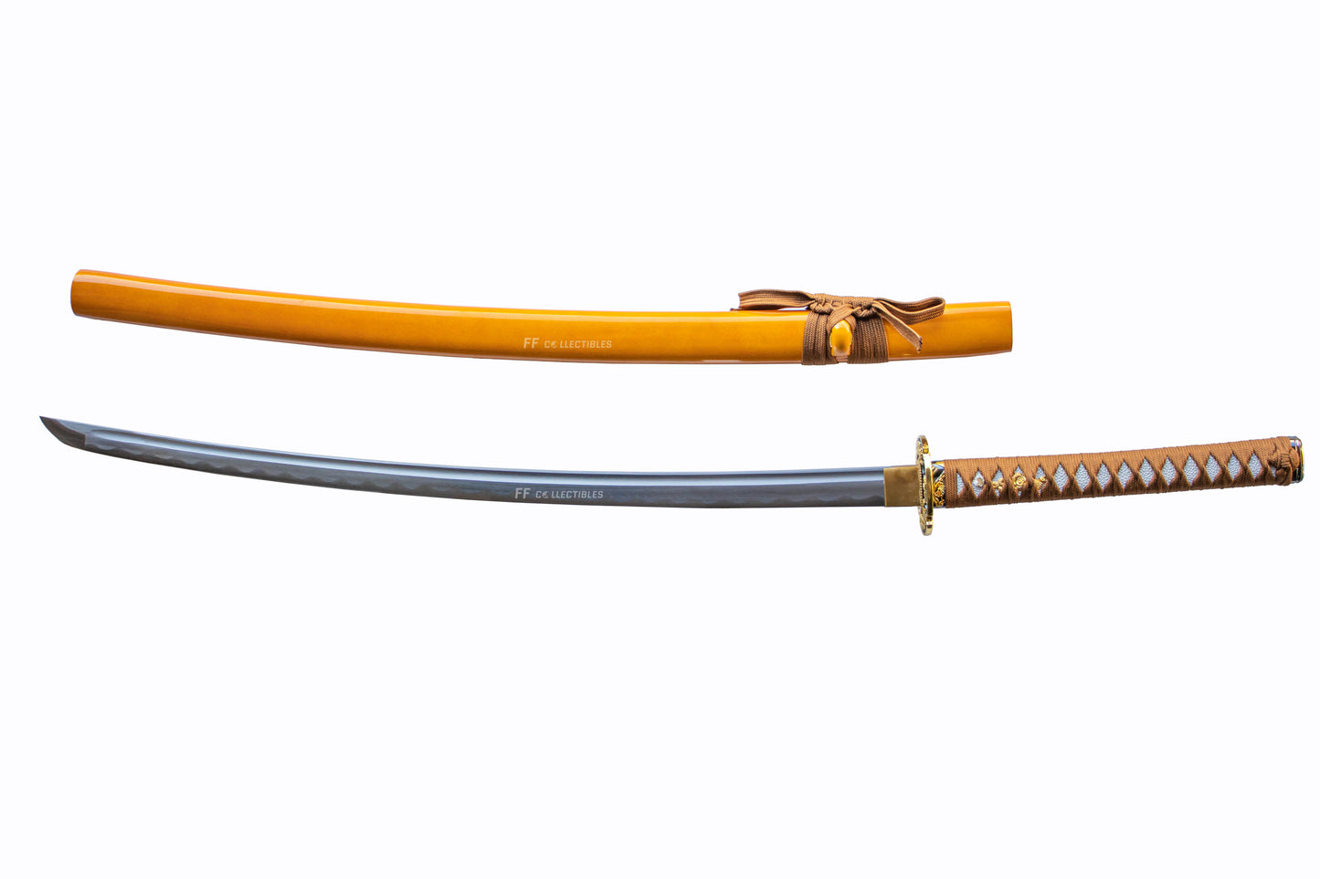 KINRYU, GOLDEN DRAGON - HAND FORGED CARBON STEEL JAPANESE KATANA (with FREE sword stand)