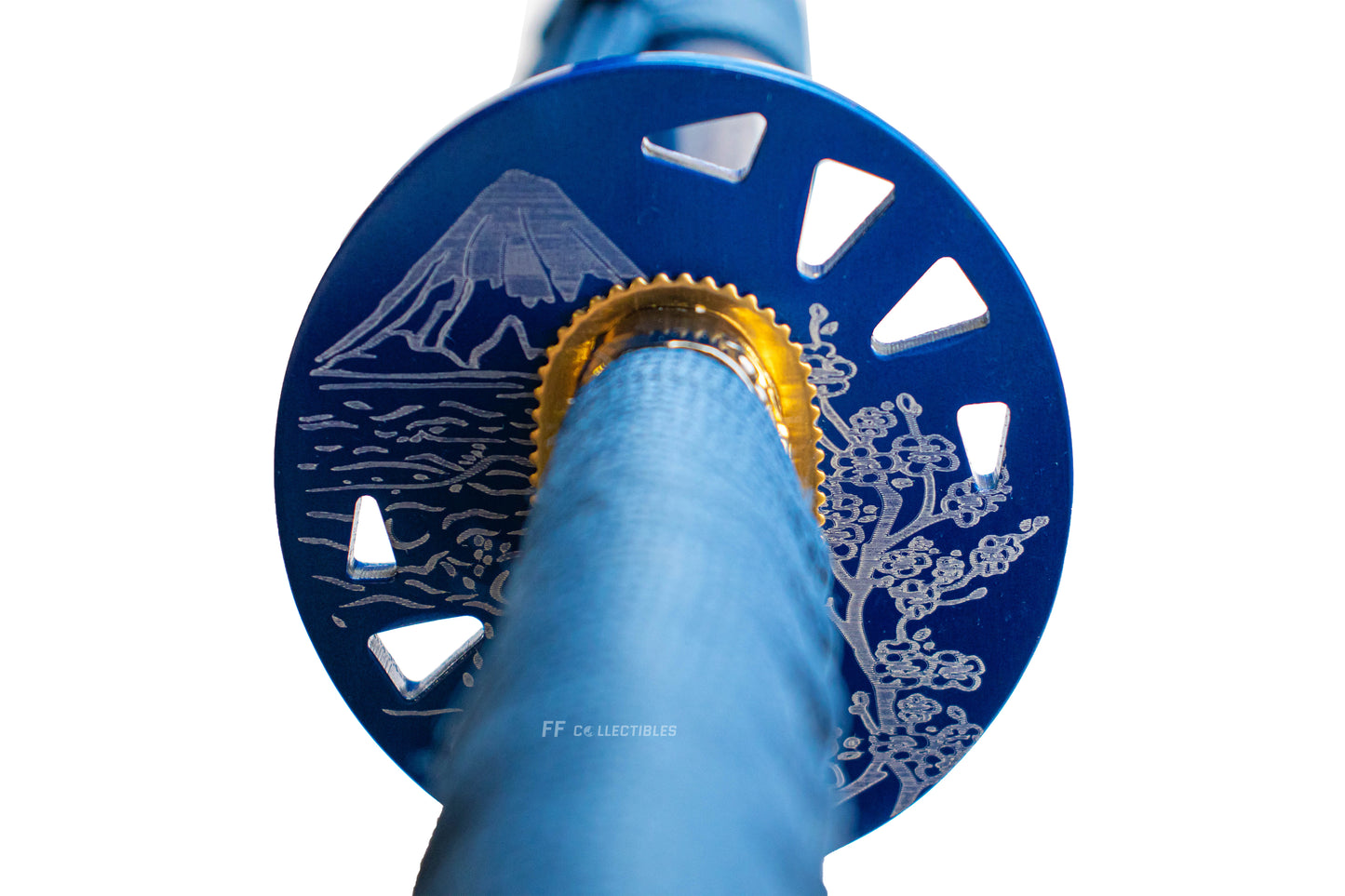 BLUE SAKURA - HAND FORGED CARBON STEEL JAPANESE KATANA (with FREE sword stand)