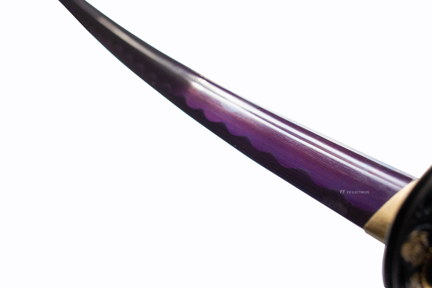 MURASAKI NO HANA, PURPLE FLOWER - HAND FORGED CARBON STEEL JAPANESE KATANA (with FREE sword stand)