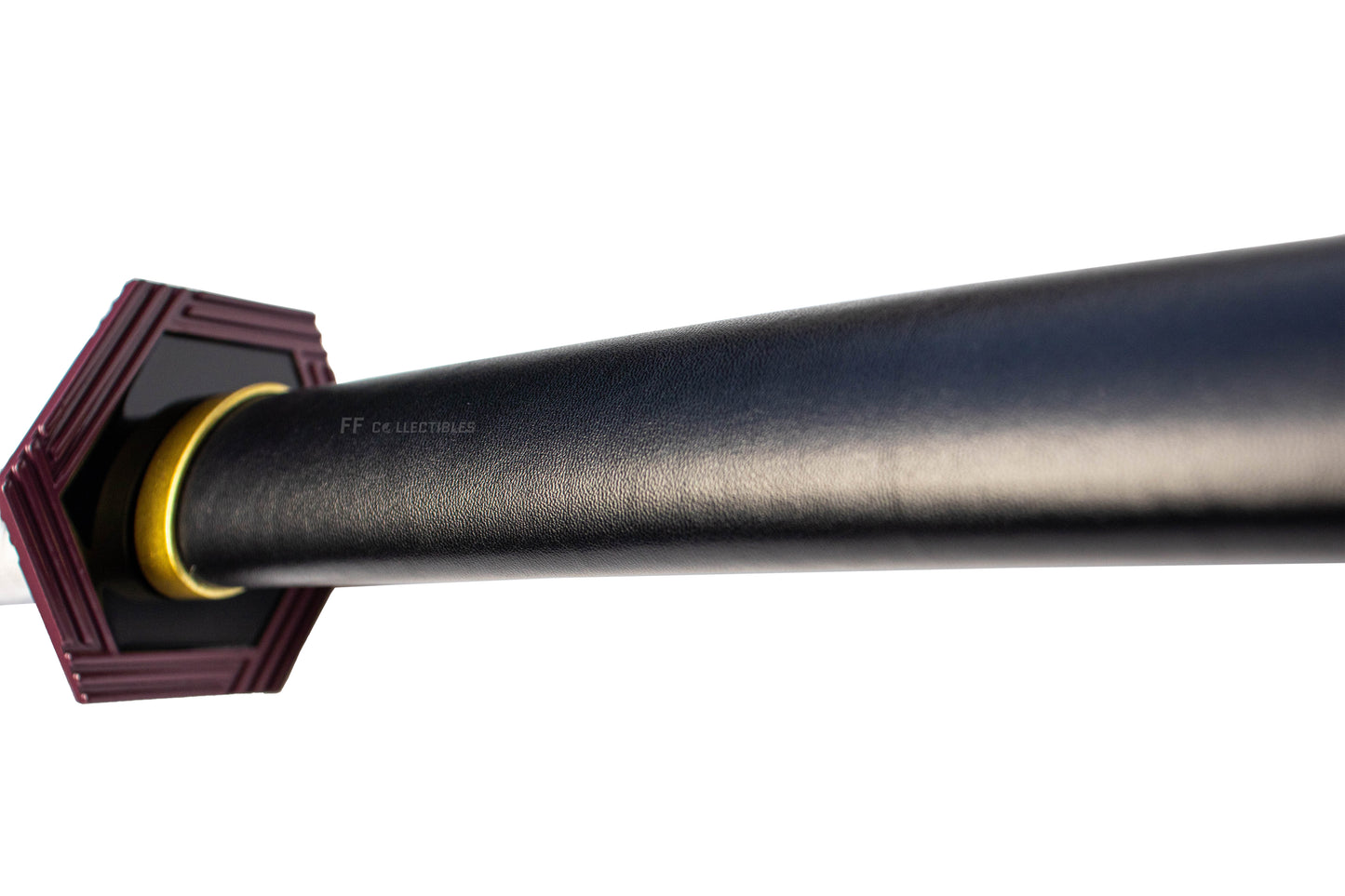 DEMON SLAYER – GIYU TOMIOKA'S NICHIRIN SWORD (with LEATHER sheath and stand)