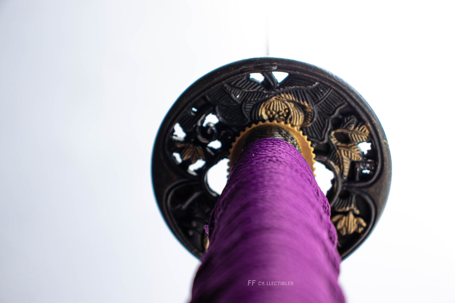 MURASAKI NO HANA, PURPLE FLOWER - HAND FORGED CARBON STEEL JAPANESE KATANA (with FREE sword stand)