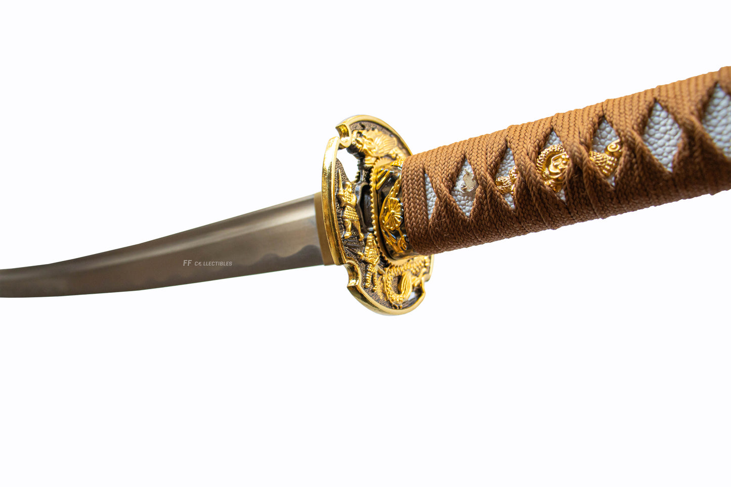 KINRYU, GOLDEN DRAGON - HAND FORGED CARBON STEEL JAPANESE KATANA (with FREE sword stand)