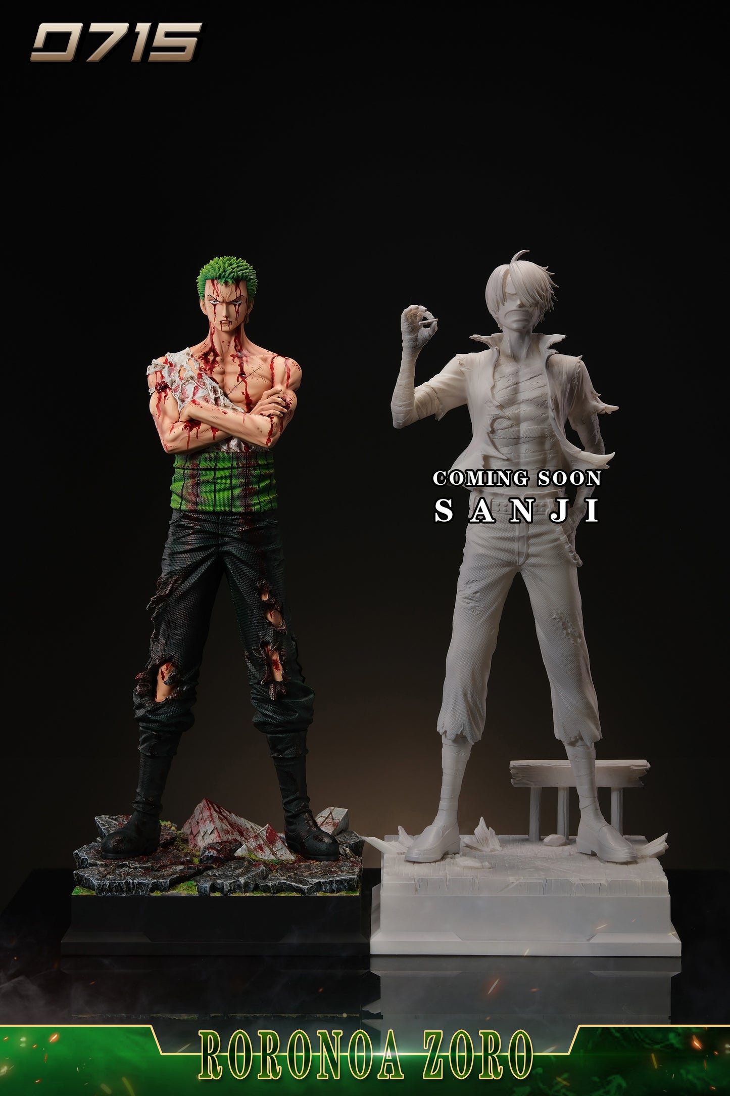 0715 STUDIO – ONE PIECE: BATTLE DAMAGED SERIES 1. BLOODY ZORO [IN STOCK]