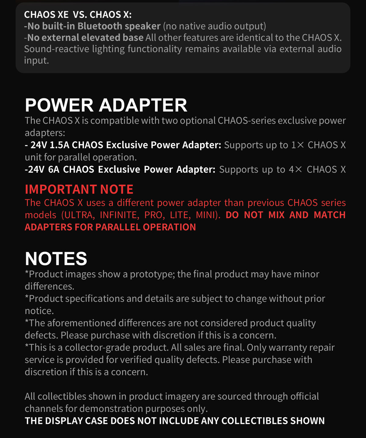 APEXTIME – CHAOS X DISPLAY BOX [PRE-ORDER]