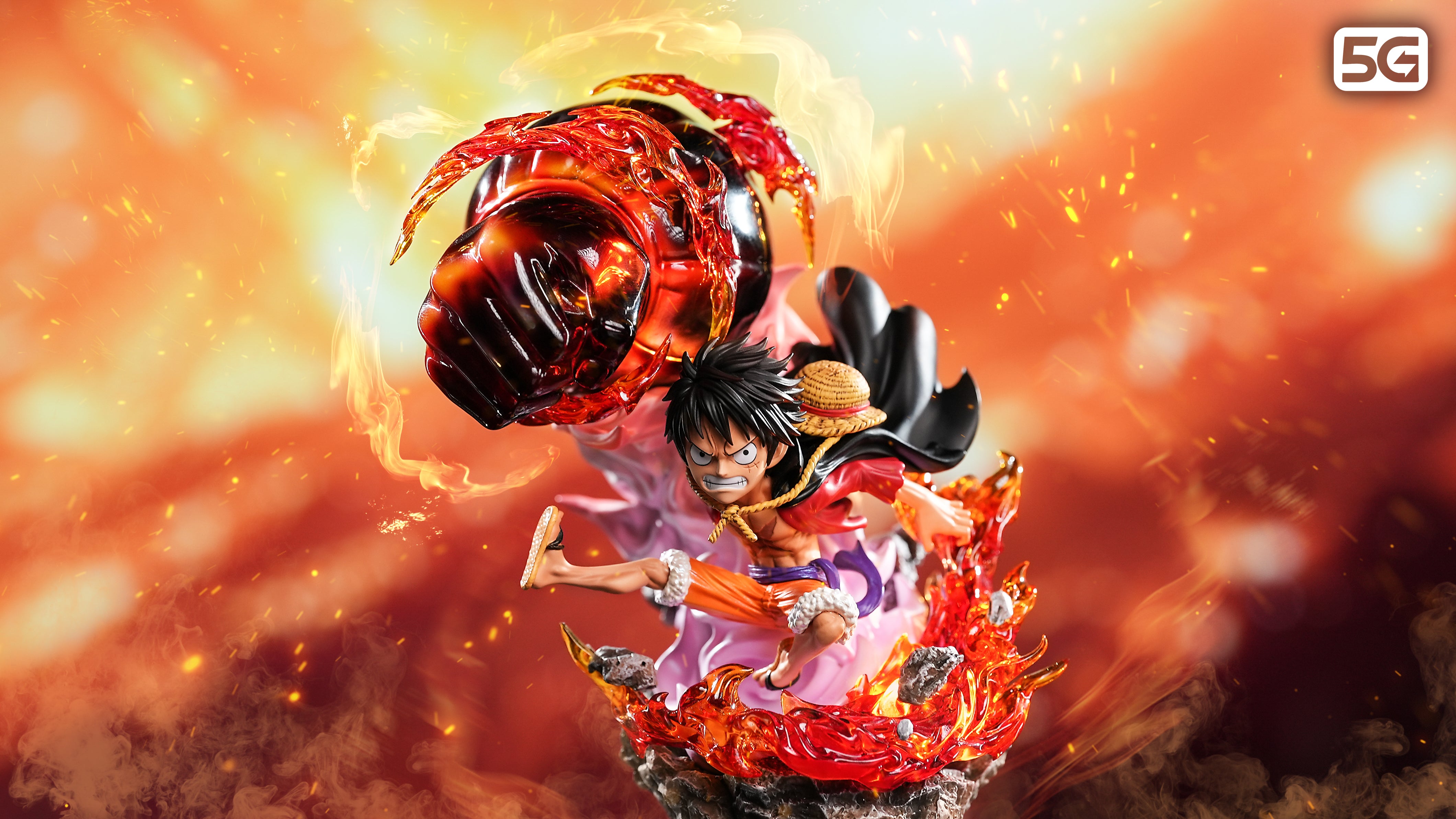 Lx Red Roc 5G x LX STUDIO – ONE PIECE: WCF MONSTER TRIO SERIES 1. RED ROC LUFFY ...