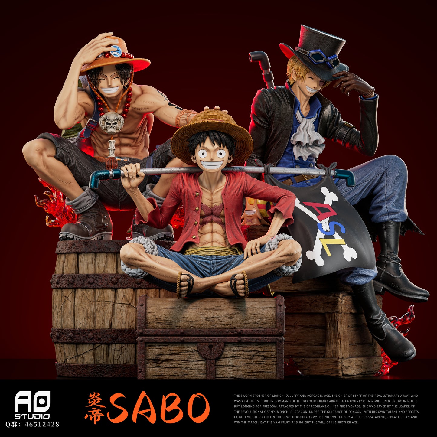 AO STUDIO – ONE PIECE: THREE BROTHERS SERIES 3. SABO [IN STOCK]