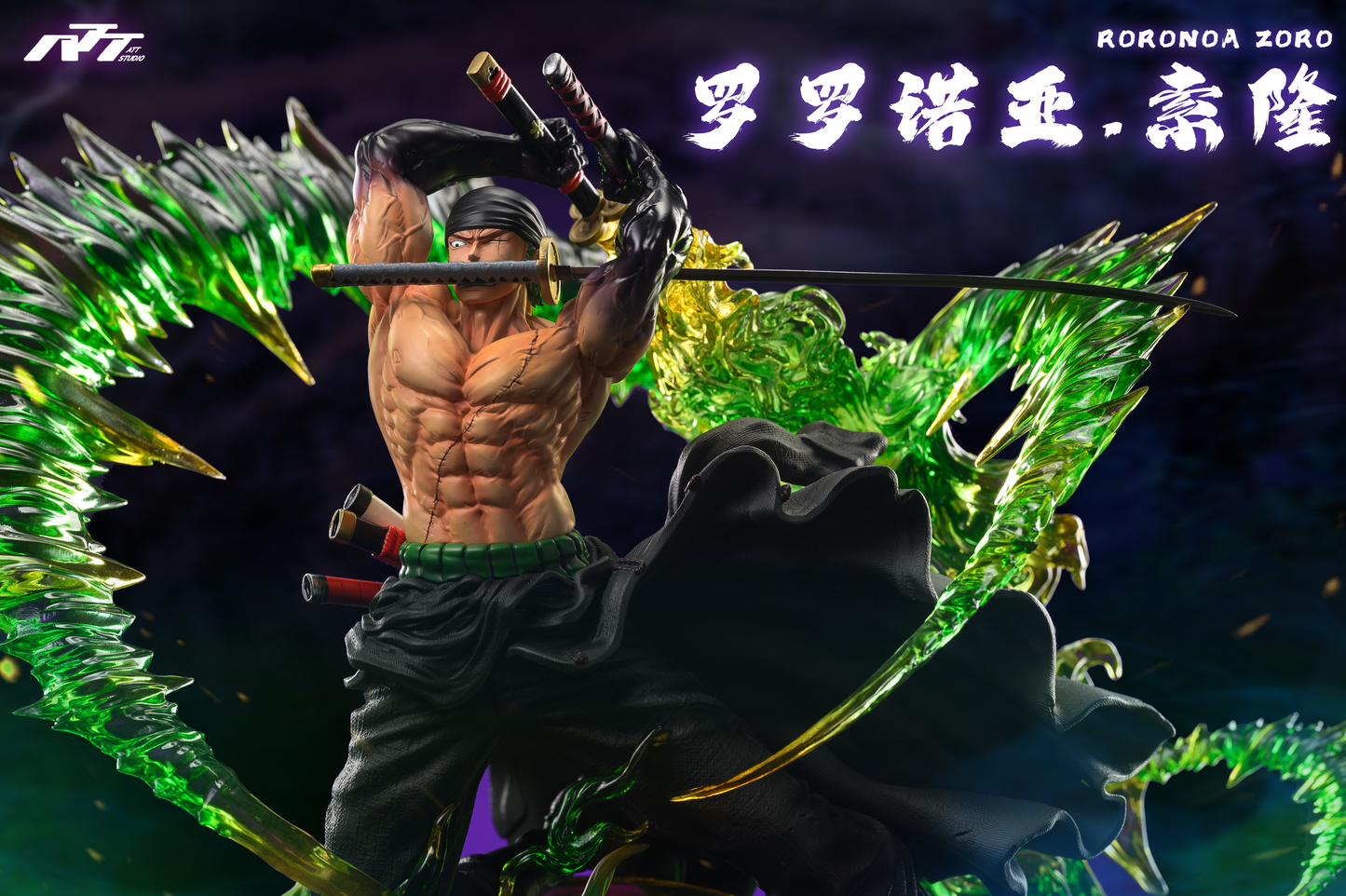 ATT STUDIO – ONE PIECE: ADVANCED DESIGN SERIES 2. ONIGASHIMA ARC “KING OF HELL” ZORO [PRE-ORDER]