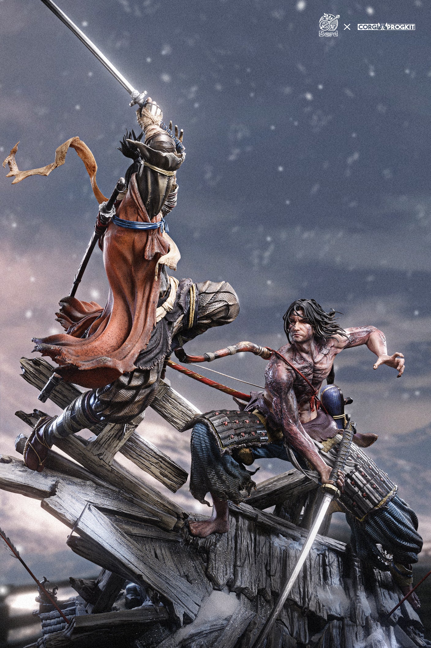 BARD x CORGI PROGKIT STUDIO – SEKIRO SHADOWS DIE TWICE: SOULSLIKE SERIES 1. SEKIRO VS GENICHIRO ASHINA [PRE-ORDER]