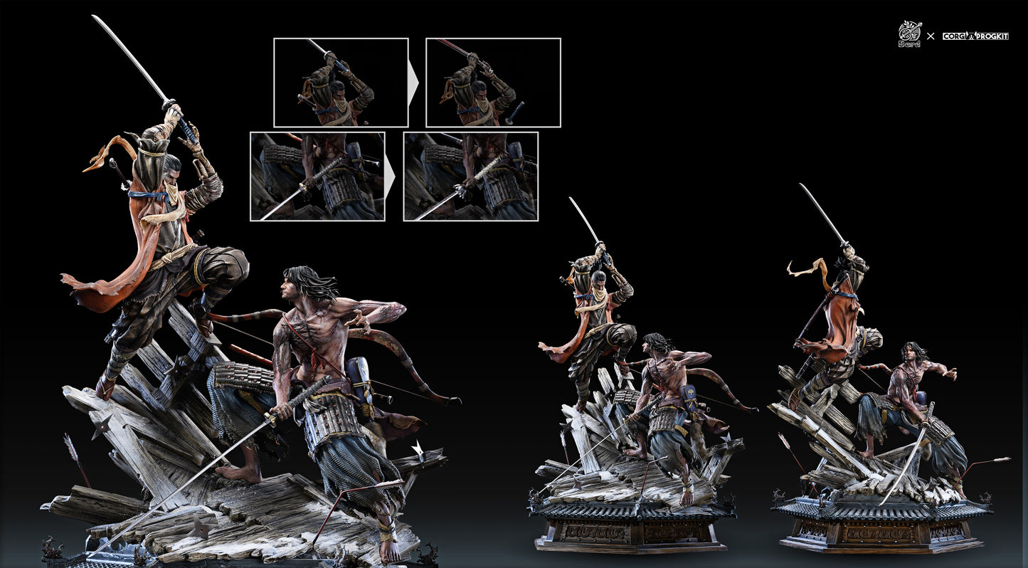 BARD x CORGI PROGKIT STUDIO – SEKIRO SHADOWS DIE TWICE: SOULSLIKE SERIES 1. SEKIRO VS GENICHIRO ASHINA [PRE-ORDER]