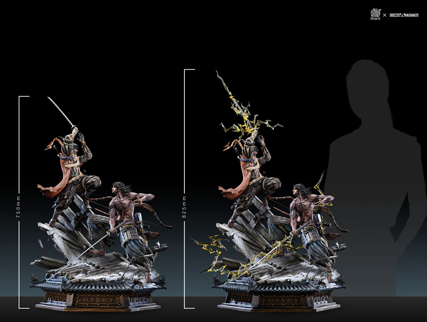 BARD x CORGI PROGKIT STUDIO – SEKIRO SHADOWS DIE TWICE: SOULSLIKE SERIES 1. SEKIRO VS GENICHIRO ASHINA [PRE-ORDER]