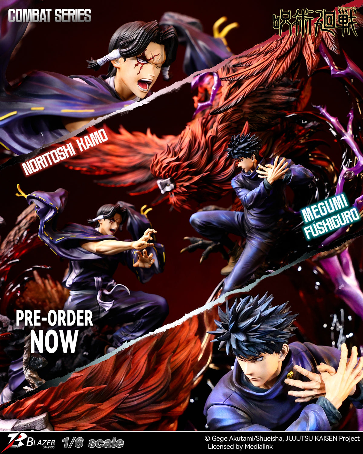 BLAZER STUDIO - JUJUTSU KAISEN: MEGUMI FUSHIGURO AND NORITOSHI KAMO 1/6 (LICENSED) [PRE-ORDER]