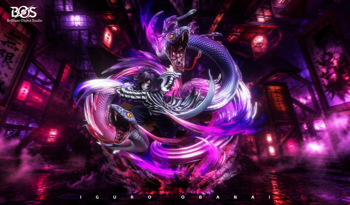 BRILLIANT OBJECT STUDIO - DEMON SLAYER OBANAI IGURO, FOURTH FORM TWIN-HEADED REPTILE 3