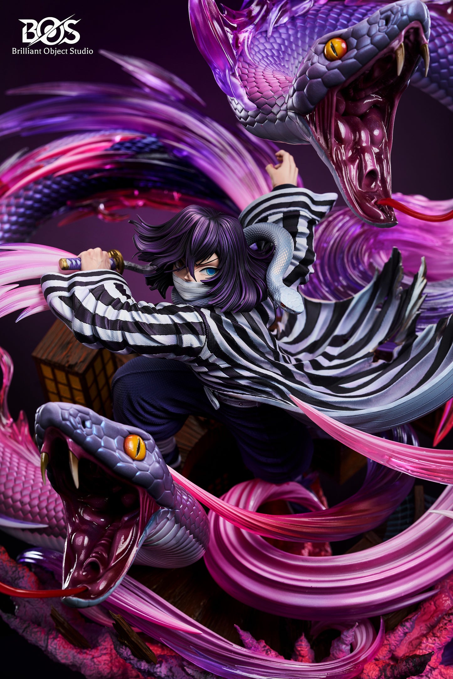 BRILLIANT OBJECT STUDIO - DEMON SLAYER OBANAI IGURO, FOURTH FORM TWIN-HEADED REPTILE 4