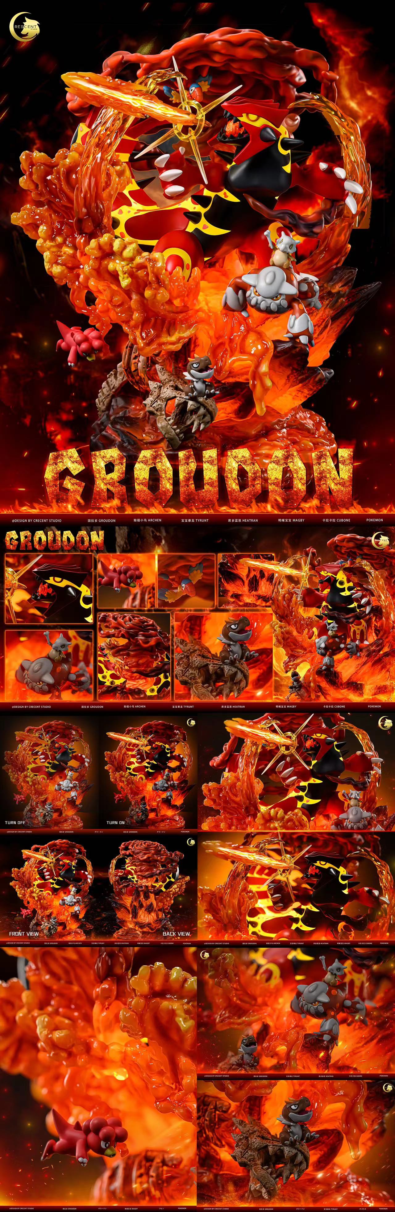 CRESCENT STUDIO – POKEMON: PRIMAL REVERSION GROUDON [IN STOCK]