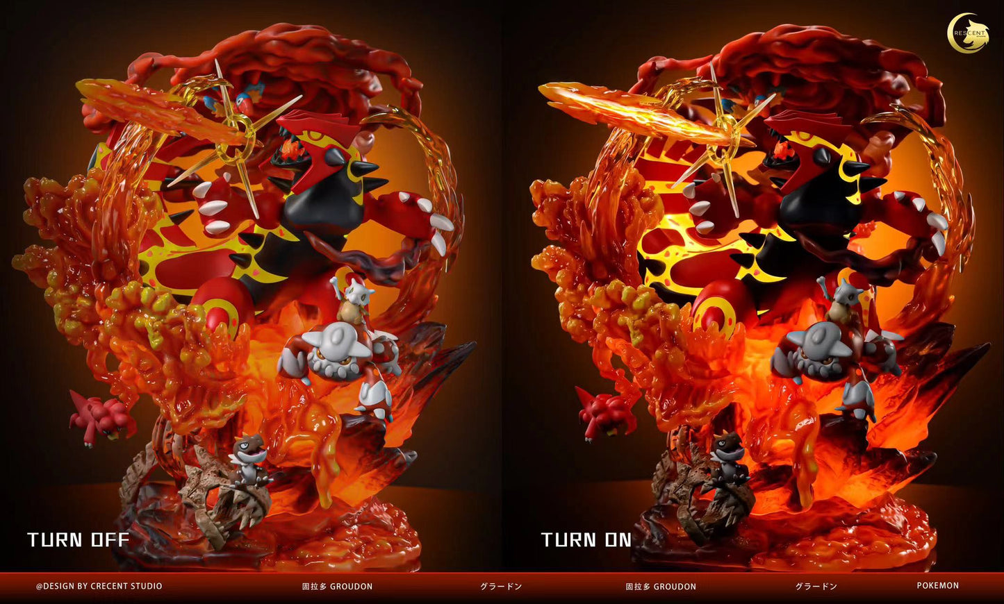 CRESCENT STUDIO – POKEMON: PRIMAL REVERSION GROUDON [IN STOCK]