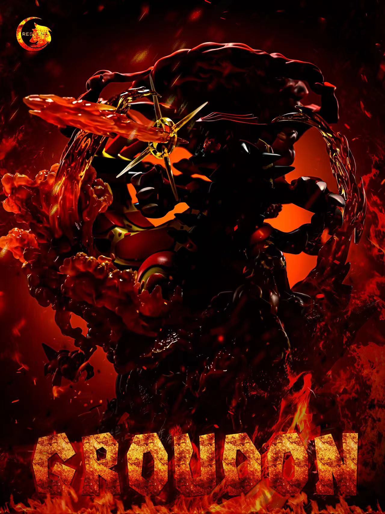 CRESCENT STUDIO – POKEMON: PRIMAL REVERSION GROUDON [IN STOCK]