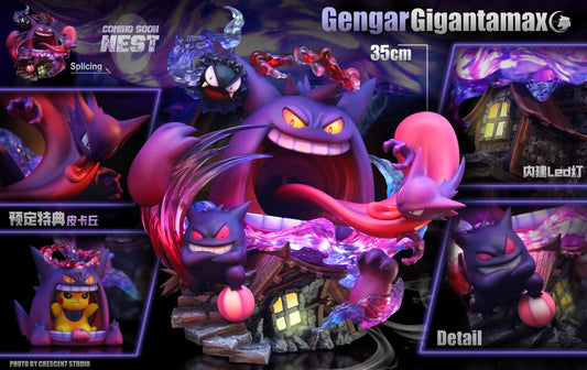 GX Evolution Series Gengar Family with LED - Pokemon Resin Statue - Fantasy  Studios [Pre-Order]