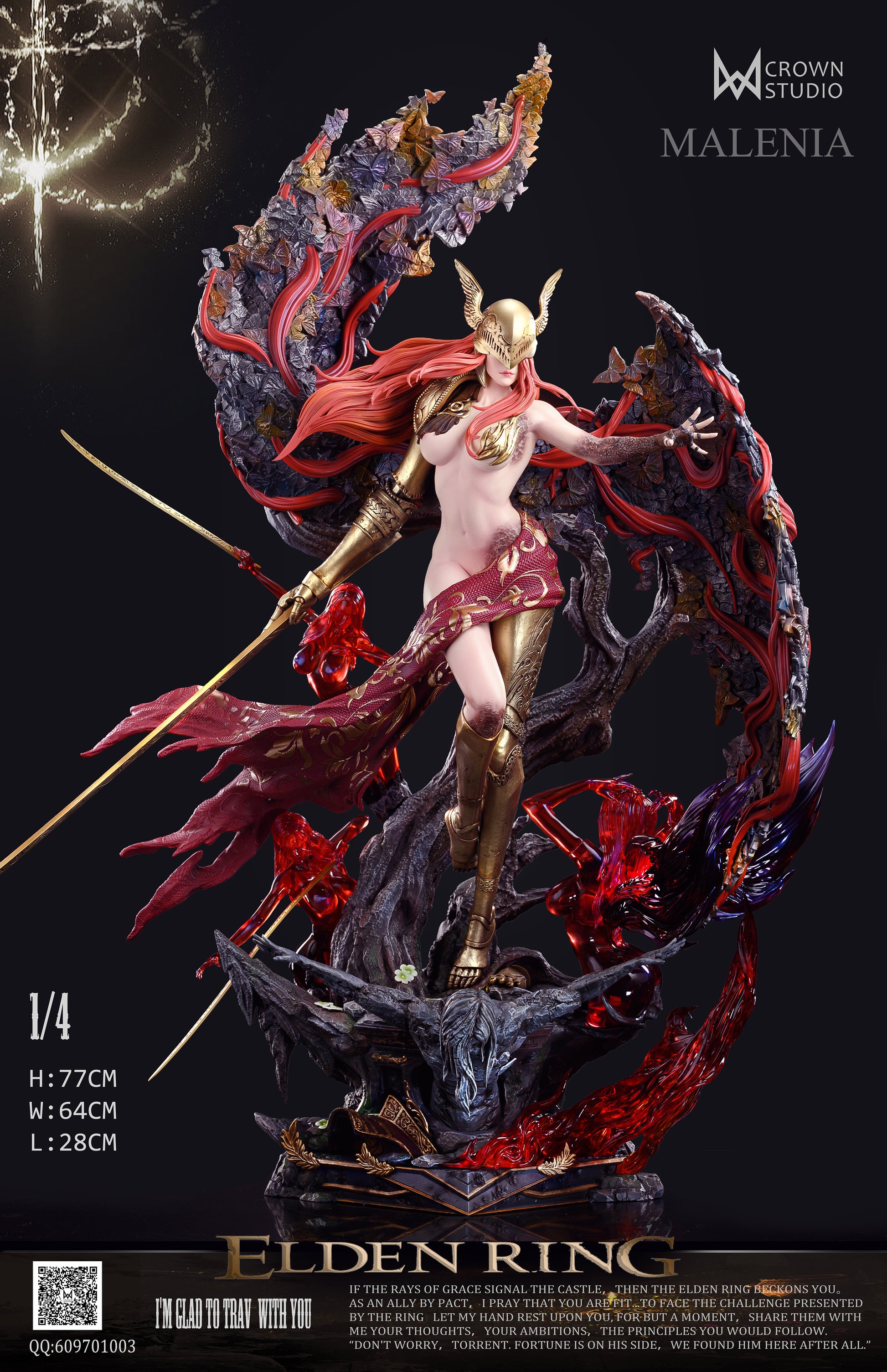 CROWN STUDIO ELDEN RING: SOULSLIKE SERIES 2. MALENIA (18+) [IN STOCK FF COLLECTIBLES CROWN STUDIO ELDEN RING: SOULSLIKE SERIES 2. MALENIA (18+) [IN STOCK FF COLLECTIBLES