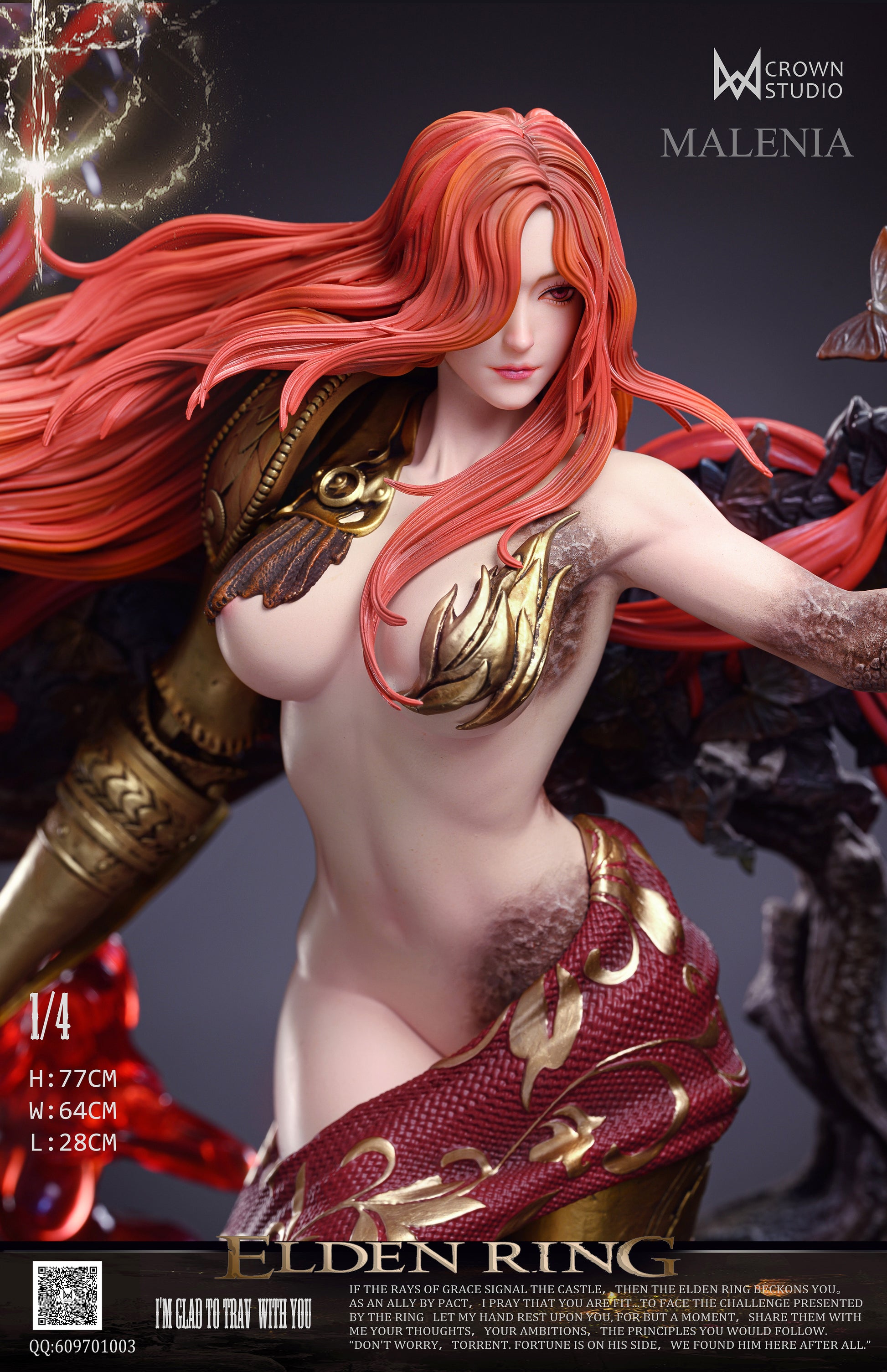 CROWN STUDIO ELDEN RING: SOULSLIKE SERIES 2. MALENIA (18+) [IN STOCK FF COLLECTIBLES CROWN STUDIO ELDEN RING: SOULSLIKE SERIES 2. MALENIA (18+) [IN STOCK FF COLLECTIBLES