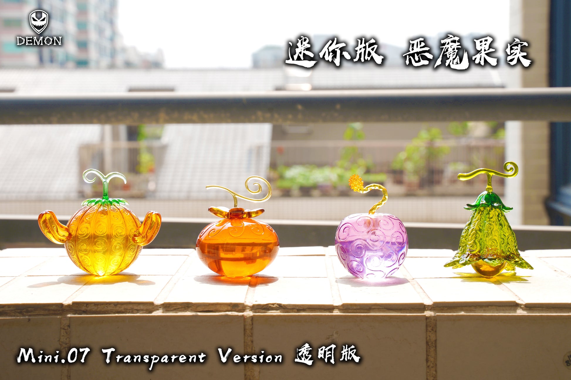 Demon Studio Devil Fruit set #3 Transparent One Piece Statue Resin