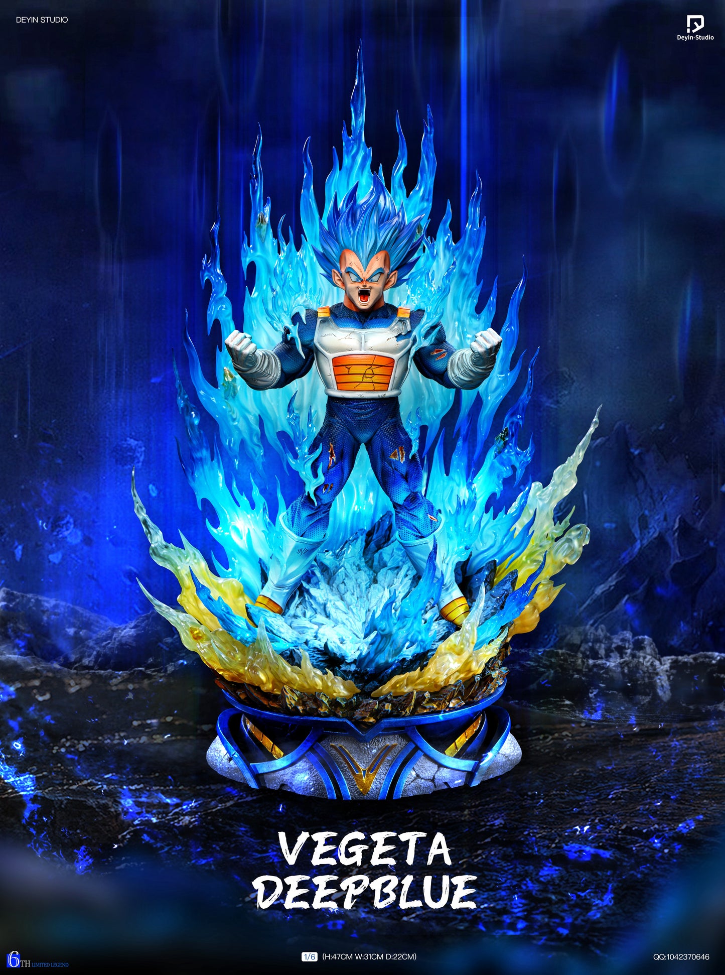DEYIN STUDIO – DRAGON BALL SUPER: SUPER SAIYAN BLUE EVOLVED VEGETA [PRE-ORDER]