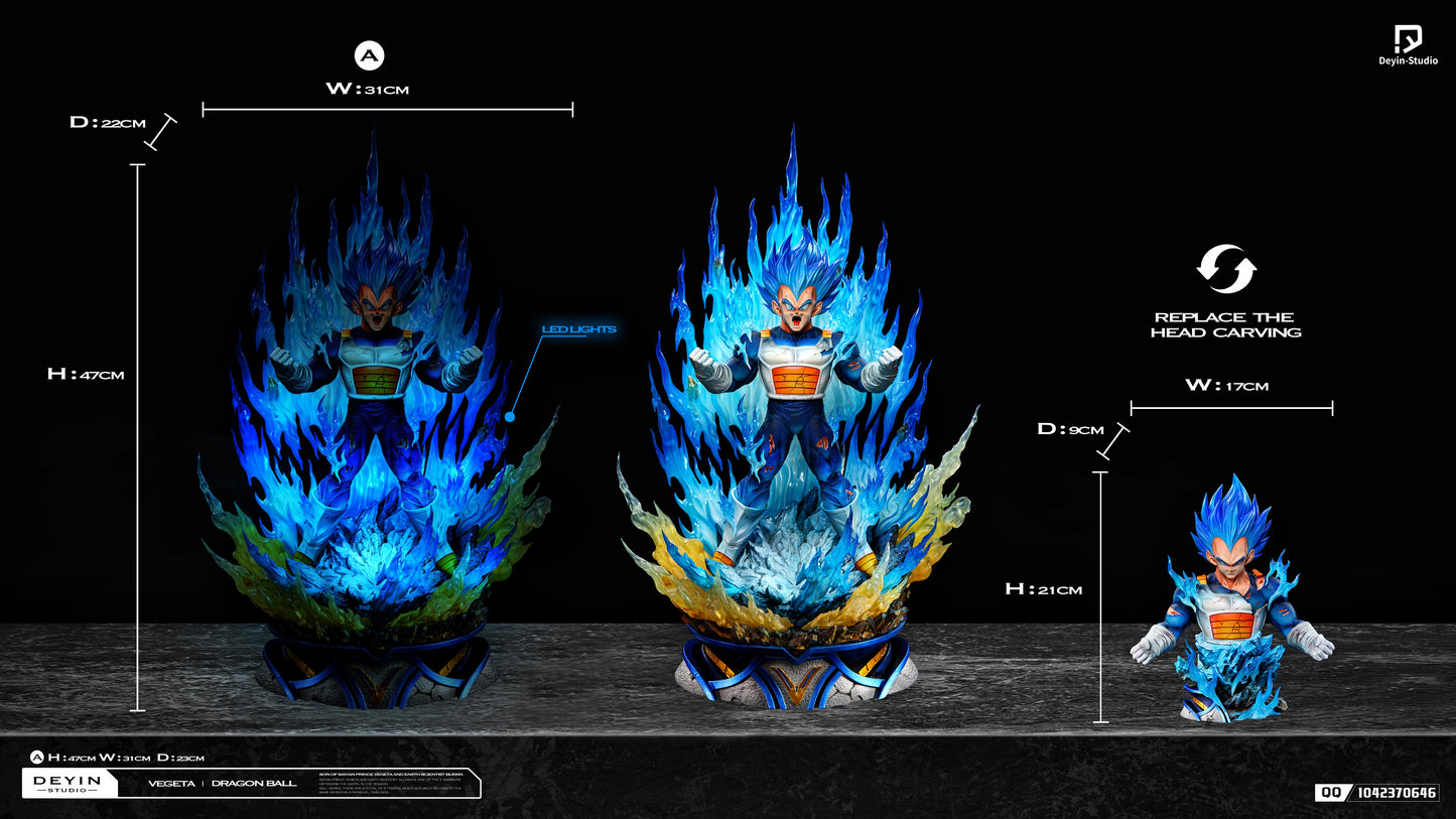 DEYIN STUDIO – DRAGON BALL SUPER: SUPER SAIYAN BLUE EVOLVED VEGETA [PRE-ORDER]
