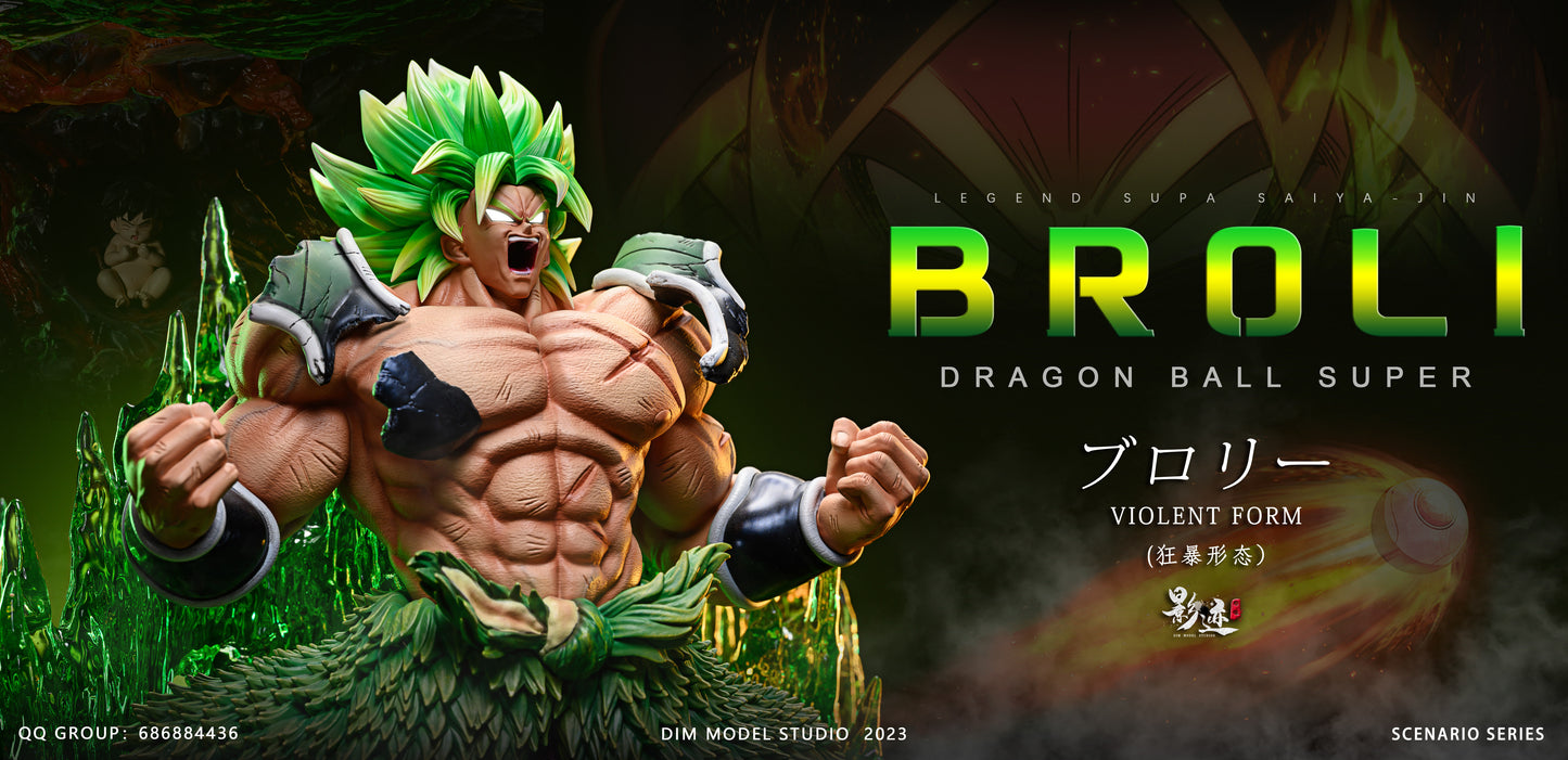 DIM MODEL STUDIO – DRAGON BALL SUPER: MAX SCENE SERIES, VIOLENT FORM BROLY [IN STOCK]