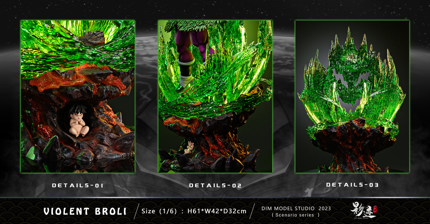 DIM MODEL STUDIO – DRAGON BALL SUPER: MAX SCENE SERIES, VIOLENT FORM BROLY [SOLD OUT]