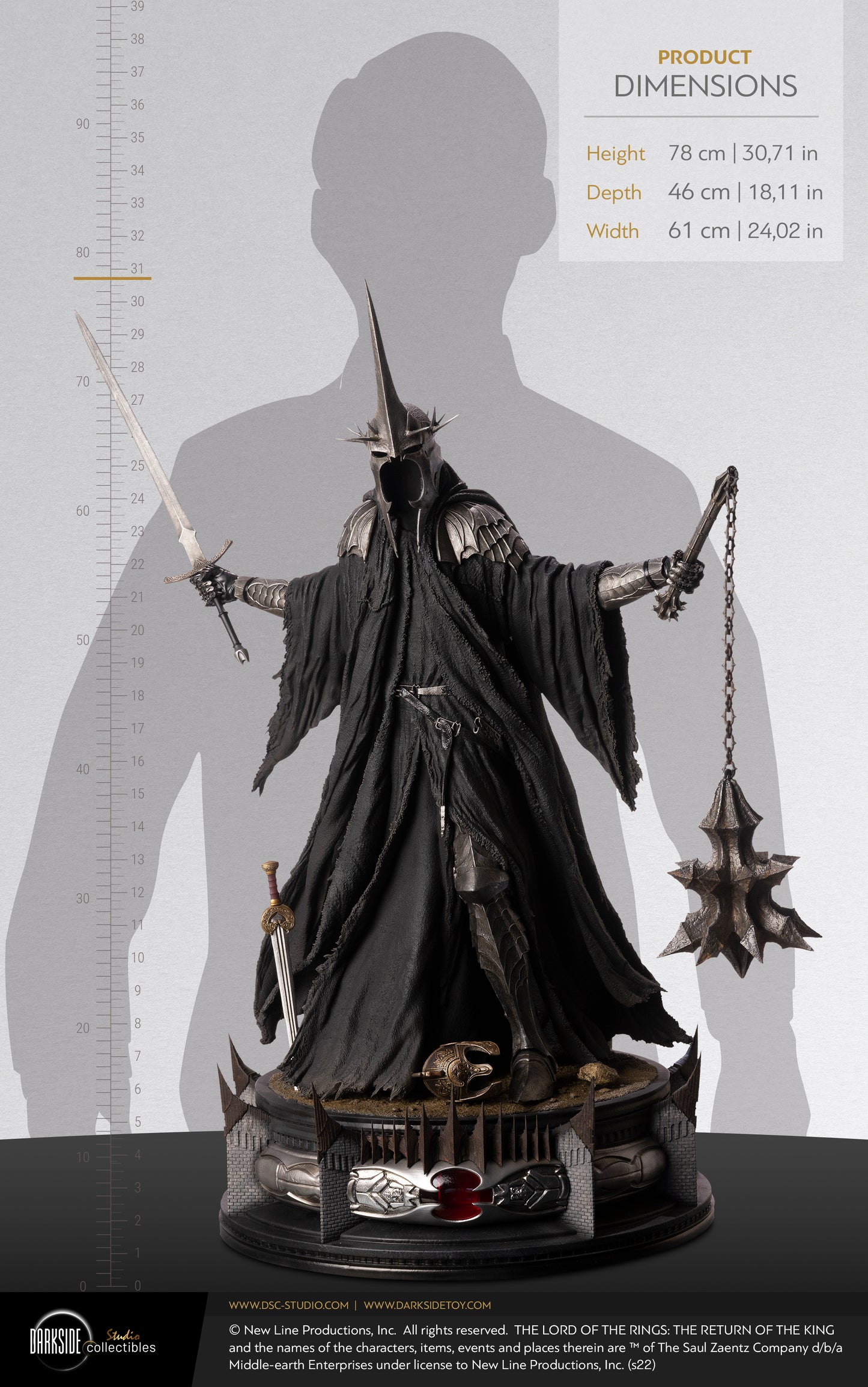DARKSIDE COLLECTIBLES STUDIO – LORD OF THE RINGS: THE WITCH-KING OF ANGMAR [PRE-ORDER]