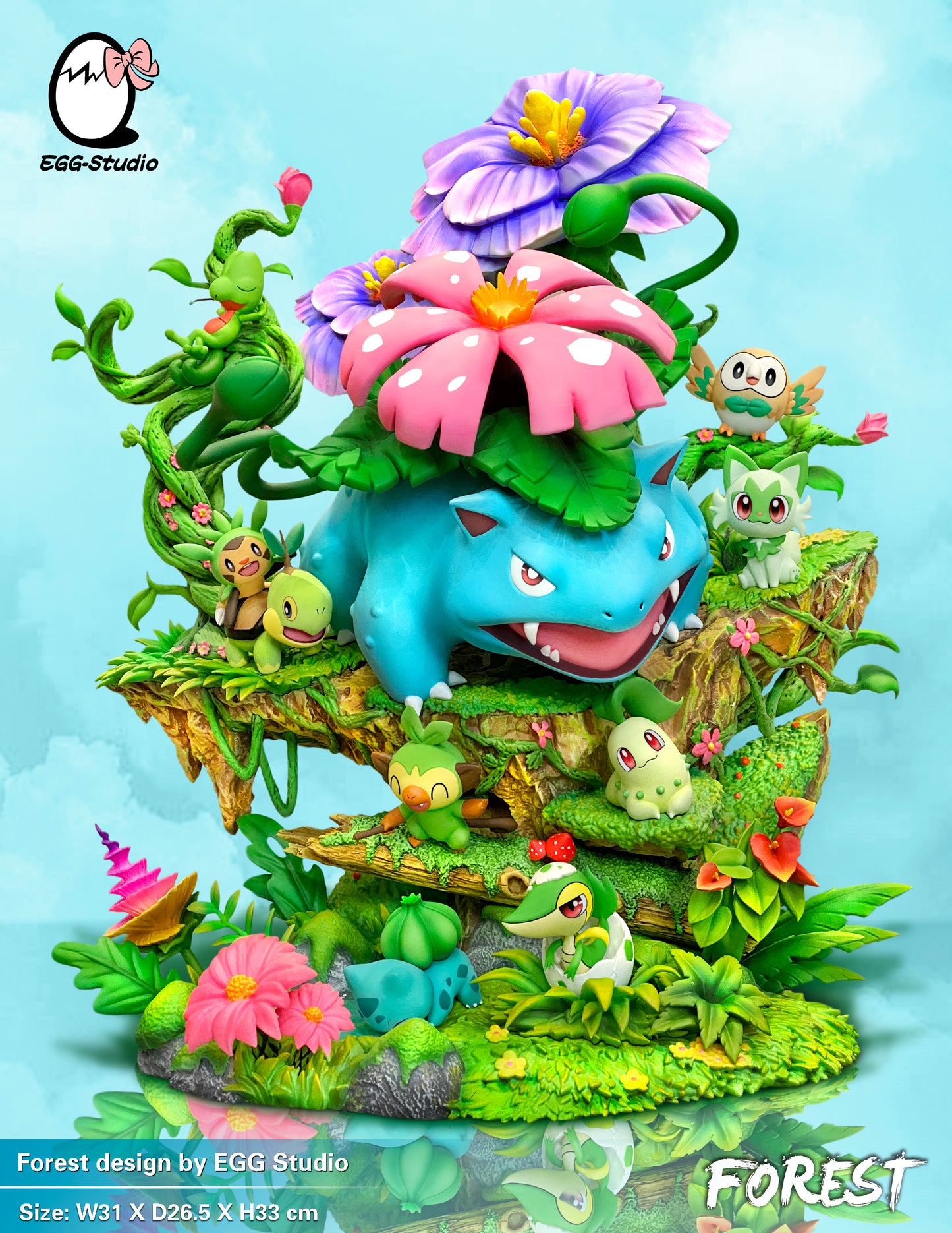 EGG STUDIO – POKEMON: GRASS-TYPE POKEMON, VENUSAUR FOREST [PRE-ORDER]