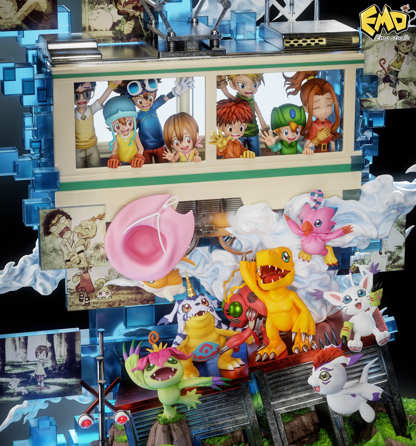 EMO STUDIO - DIGIMON: 7. 1ST ANNIVERSARY FIRST GENERATION DIGIMON [PRE-ORDER]