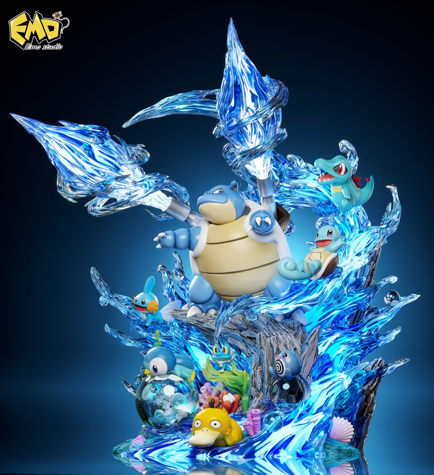 EMO STUDIO - POKEMON ECOLOGY SERIES 1. WATER TYPE POKEMON 1