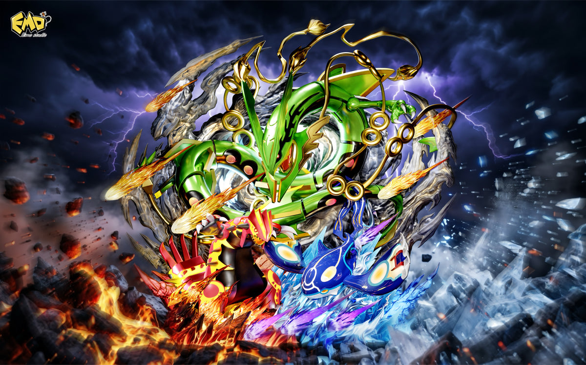 EMO STUDIO - POKEMON LEGENDARY SERIES 2. MEGA RAYQUAZA, PRIMAL GROUDON AND PRIMAL KYOGRE 1