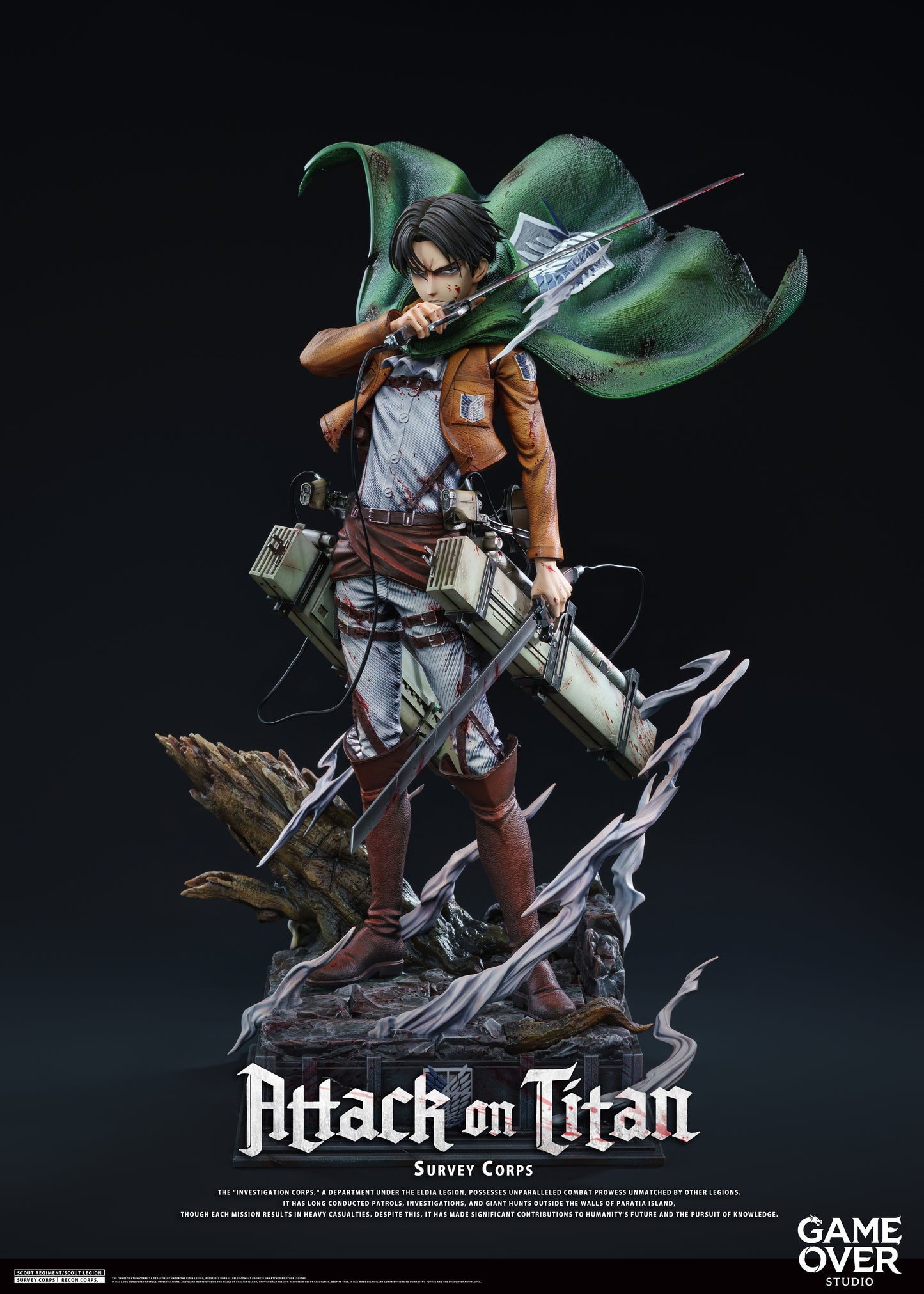 GAME OVER STUDIO - ATTACK ON TITAN: 1. CAPTAIN LEVI ACKERMAN [PRE-ORDER]