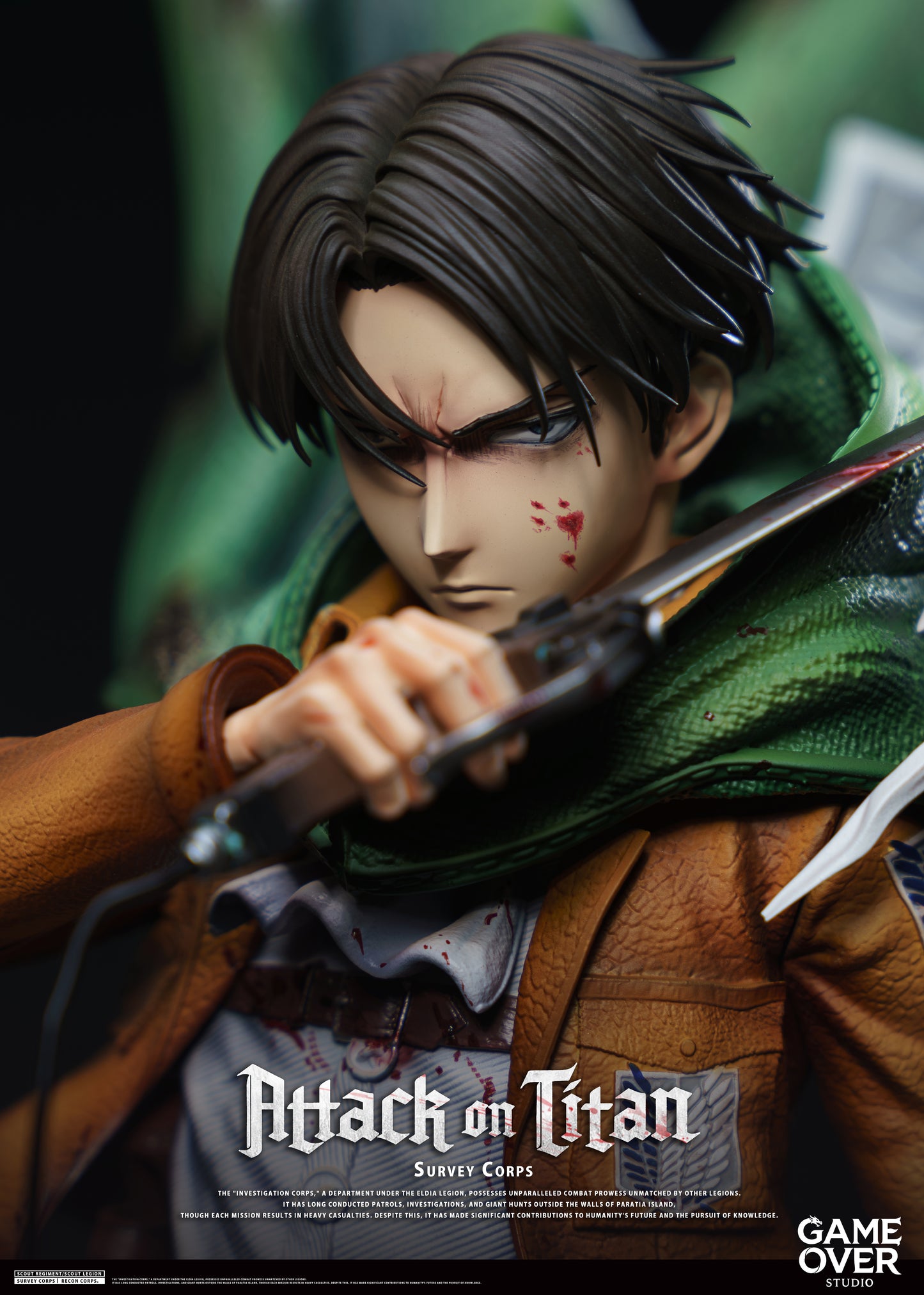 GAME OVER STUDIO - ATTACK ON TITAN: 1. CAPTAIN LEVI ACKERMAN [PRE-ORDER]