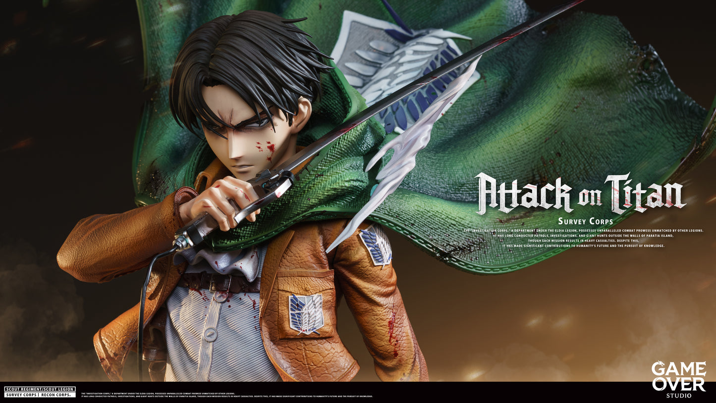 GAME OVER STUDIO - ATTACK ON TITAN: 1. CAPTAIN LEVI ACKERMAN [PRE-ORDER]