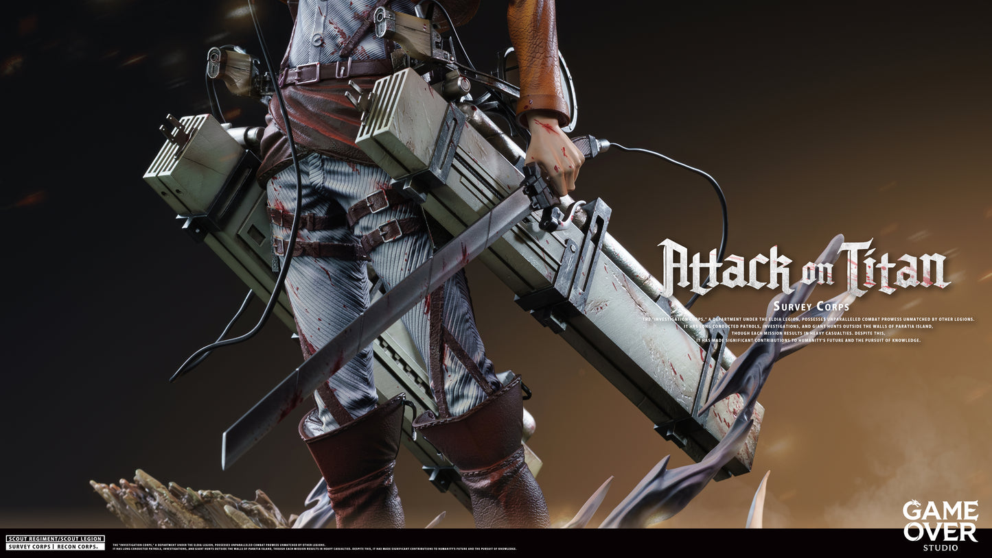 GAME OVER STUDIO - ATTACK ON TITAN: 1. CAPTAIN LEVI ACKERMAN [PRE-ORDER]