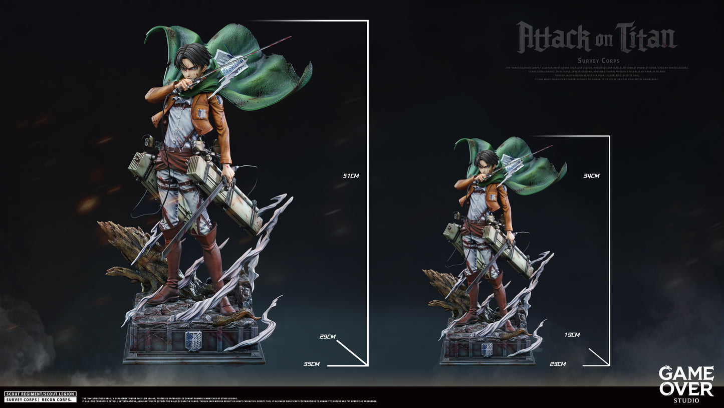 GAME OVER STUDIO - ATTACK ON TITAN: 1. CAPTAIN LEVI ACKERMAN [PRE-ORDER]