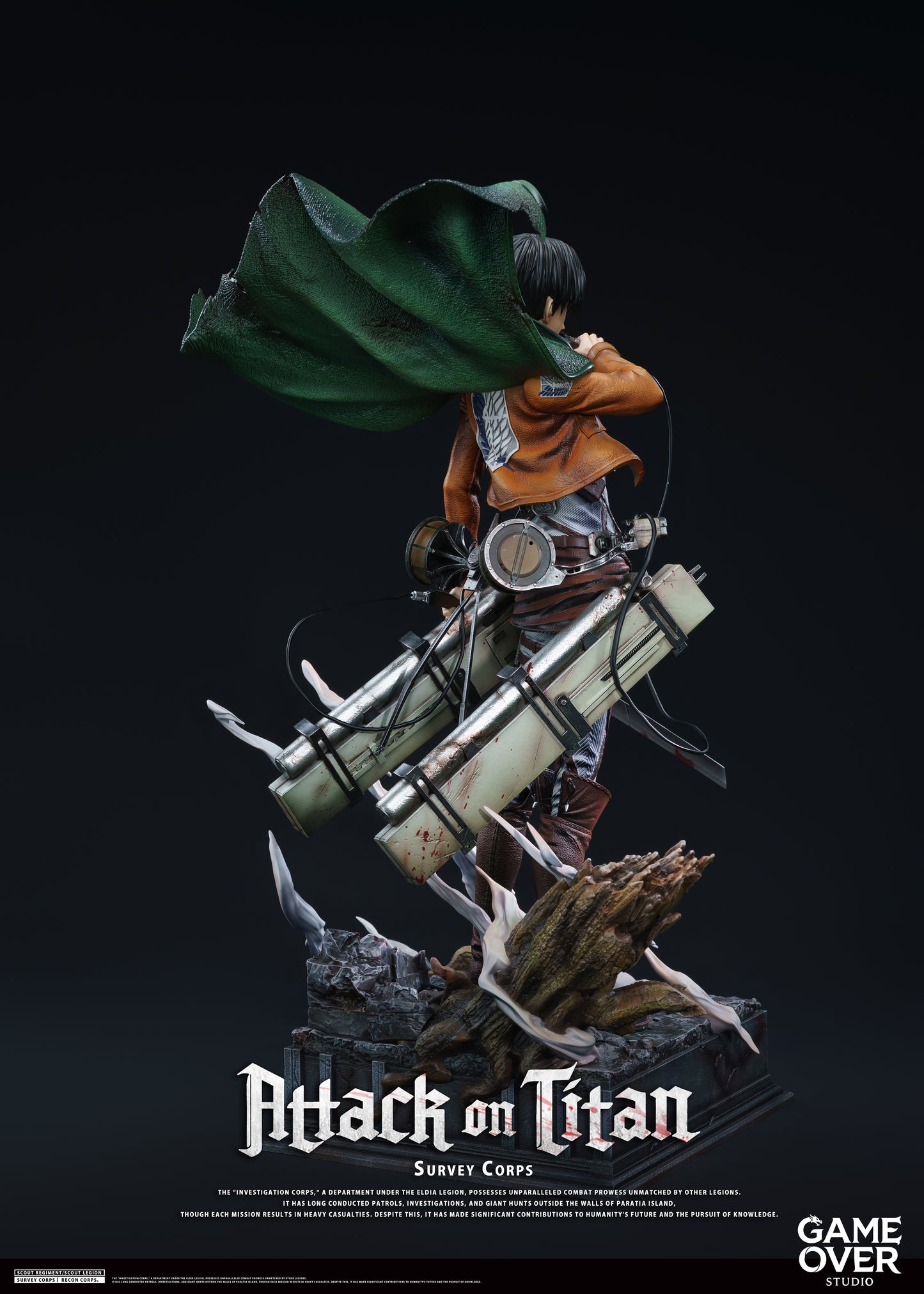 GAME OVER STUDIO - ATTACK ON TITAN: 1. CAPTAIN LEVI ACKERMAN [PRE-ORDER]