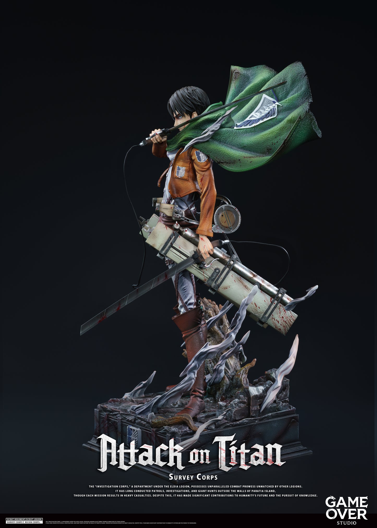 GAME OVER STUDIO - ATTACK ON TITAN: 1. CAPTAIN LEVI ACKERMAN [PRE-ORDER]