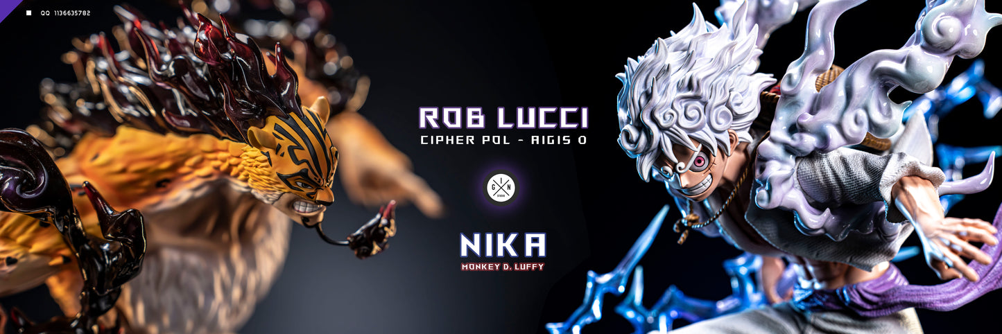 GIN STUDIO – ONE PIECE: BATTLE SERIES, NIKA LUFFY VS ROB LUCCI [IN STOCK]