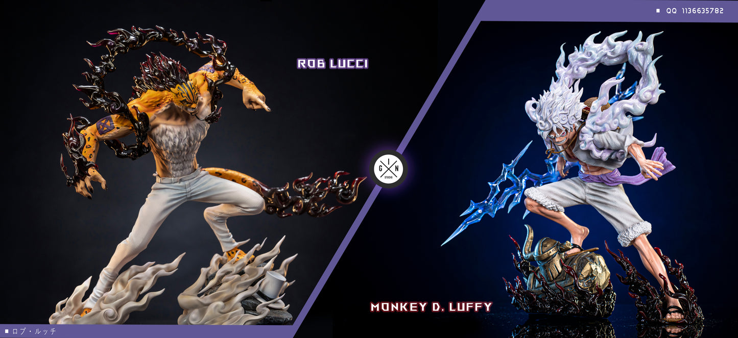 GIN STUDIO – ONE PIECE: BATTLE SERIES, NIKA LUFFY VS ROB LUCCI [IN STOCK]