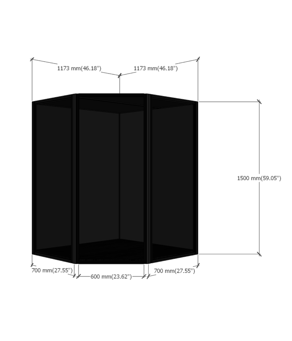 MODUSPACE – MAX SERIES 45° CORNER [IN STOCK]