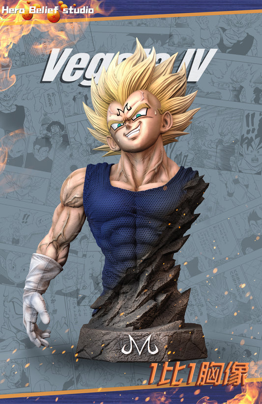 HERO BELIEF STUDIO – DRAGON BALL Z: MAJIN VEGETA 1/1 BUST [IN STOCK]