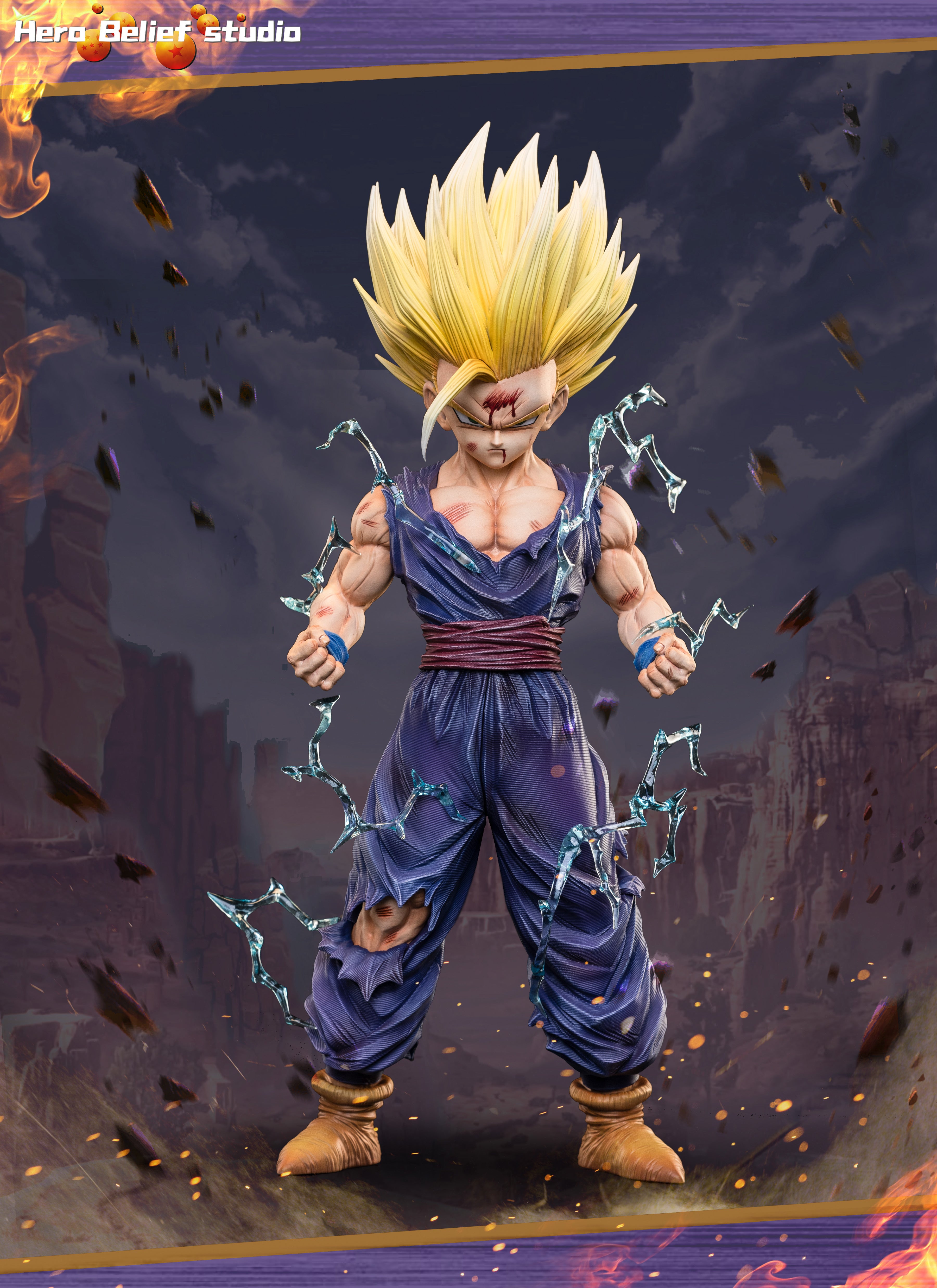 HERO BELIEF STUDIO DRAGON BALL Z SUPER SAIYAN 2 GOHAN PRE