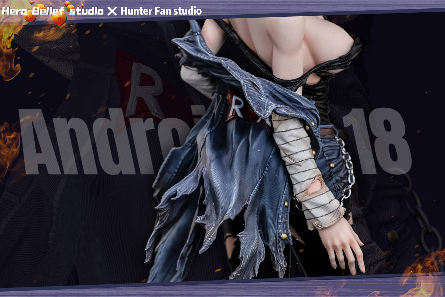 HERO BELIEF x HUNTER FAN STUDIO – DRAGON BALL Z: CHARM SERIES, ANDROID 18 (18+) [PRE-ORDER]
